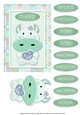 Moo Cow Love - Card Topper - Boy - Green