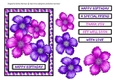 Simply Floral Card Topper - Pink & Purple