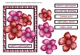 Simply Floral Card Topper - Scarlet & Orange