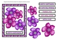 Simply Floral Card Topper - Scarlet & Magenta
