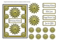 Pinwheel Floral Card Topper - Yellow