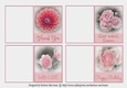 Floral Gift Cards - Pink