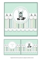 Baby Boy Zebra Card Topper - Mintgreen