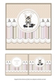Baby Boy Zebra Card Topper - Brown