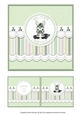 Baby Boy Zebra Card Topper - Green