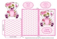 Teddy Bear Money/Voucher Wallet or Envelope - Soft Pink