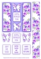 Butterfly Panel Floral Topper - Purple