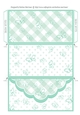 Butterfly Gingham Money, Voucher Wallet/Envelope/Pocket - Mint