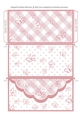 Butterfly Gingham Money, Voucher Wallet/Envelope/Pocket - Apricot