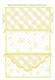 Butterfly Gingham Money, Voucher Wallet/Envelope/Pocket - Yellow