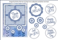 Scrapbook Look Card Topper - Denim Blue
