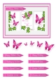 Butterfly Photo Frame Card Topper - Hot Pink