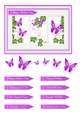 Butterfly Photo Frame Card Topper - Mauve