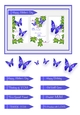 Butterfly Photo Frame Card Topper - Purple