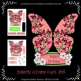 Butterfly Shaped A Frame Card - B25