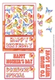 Rainbow of Colours Butterfly Card - Orange