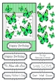 Butterfly Photo Splash Card Topper - Mint Green