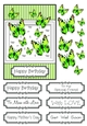 Butterfly Photo Splash Card Topper - Apple Green