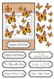 Butterfly Photo Splash Card Topper - Orange
