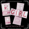 Baby Girl Twist and Pop Up Card