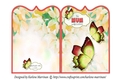 Butterflies are Free Shaped Card - Orange