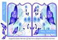 Butterflies in Flight Shaped Card - Purple