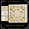 Posies of Love Floral Card - Yellow