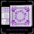 Posies of Love Floral Card - Orchid