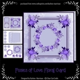Posies of Love Floral Card - Purple
