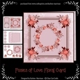 Posies of Love Floral Card - Red