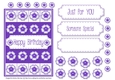 Lots of Flowers Topper - Purple