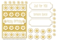 Lots of Flowers Topper - Gold