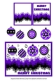 Snowflake Bauble Card Topper - Purple