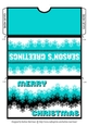 Snowflake Christmas Gift/Money Pocket/Envelope/Wallet - Aqua