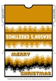 Snowflake Christmas Gift/Money Pocket/Envelope/Wallet - Gold