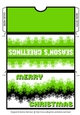 Snowflake Christmas Gift/Money Pocket/Envelope/Wallet - Bright Green
