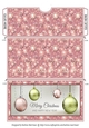 Christmas Hanging Balls Money/Voucher Pocket/Wallet/Envelope - Peach