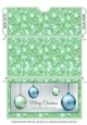 Christmas Hanging Balls Money/Voucher Pocket/Wallet/Envelope - Green