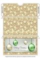 Christmas Hanging Balls Money/Voucher Pocket/Wallet/Envelope - Gold