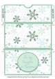 To My Daughter at Christmas Money/Voucher Wallet/Pocket/Envelope - Green