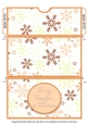 To My Daughter at Christmas Money/Voucher Wallet/Pocket/Envelope - Orange