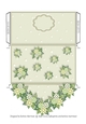 Floral Generic Money/Voucher Gift Wallet/Pocket/Envelope - GREEN