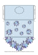 Floral Generic Money/Voucher Gift Wallet/Pocket/Envelope - Blue