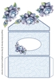 A Simple Rose Money/Voucher Wallet/Pocket/Envelope - Blue