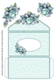 A Simple Rose Money/Voucher Wallet/Pocket/Envelope - Aqua