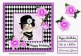 Cute as a Button Little Girl Card Topper