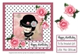 Little Miss Attitude Little Girl Card Topper
