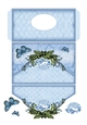 Butterfly Floral Money/Gift/Voucher Pocket/Wallet/Envelope - Blue