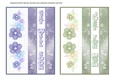 Duo Card Toppers - Green - Purple
