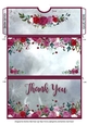 Pretty Rose Money/Gift/Voucher Wallet/Pocket/Envelope - Thank You